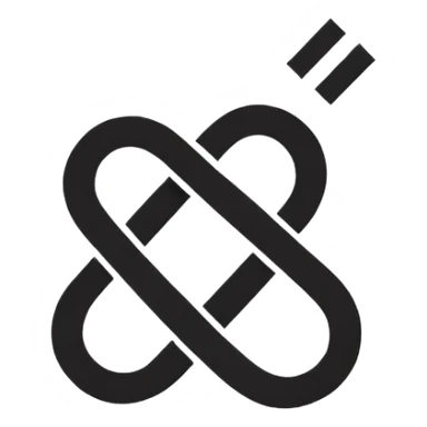 Logo with a L and a M sticker