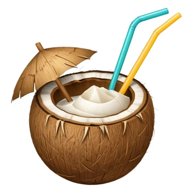 hawaii coconut drink  sticker