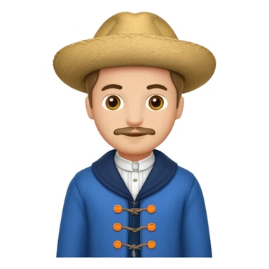 man with dutch clothing sticker