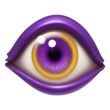 majestic godly violet iris eyeball serious intense symmetrical knowledgable sticker