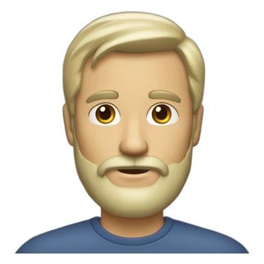 Middle-aged-man-blonde-dark-beard sticker