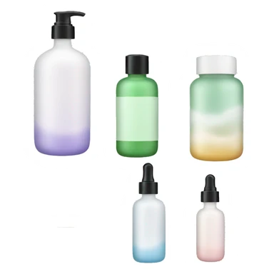 Skincare bottles and jars sticker