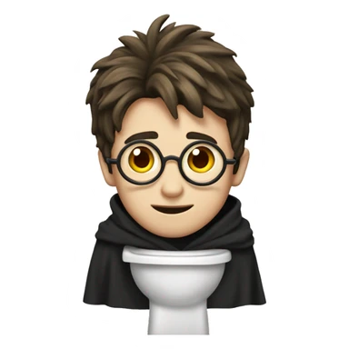 Harry Potter in toilet  sticker