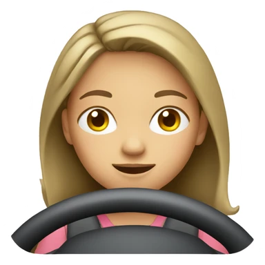 Girl driving sticker