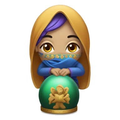 Bulgarian female fortune teller sticker