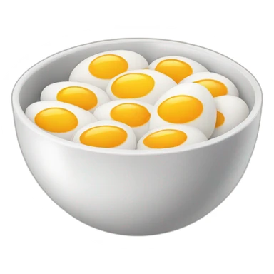 bowl of eggs sticker