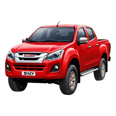 Isuzu D-MAX - Isuzu (Model Year: 2024) (Iconic colour: Red) sticker