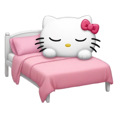 Hello kitty sleeps sticker