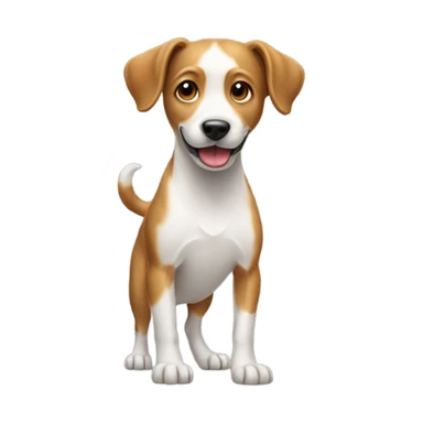 dog standing on two legs sticker