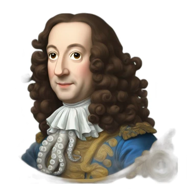 octopus style louis XIV sticker