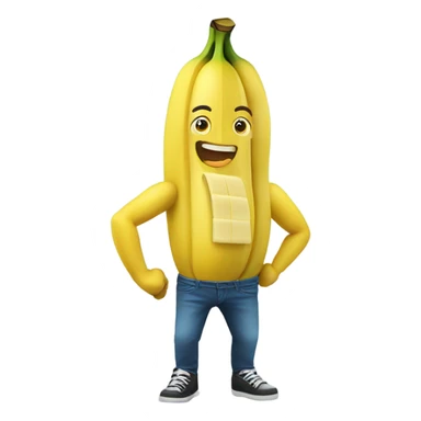 fast fit banana sticker