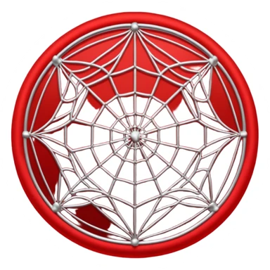 Telaraña roja sticker