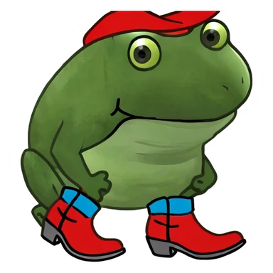 Red cowboy boots sticker