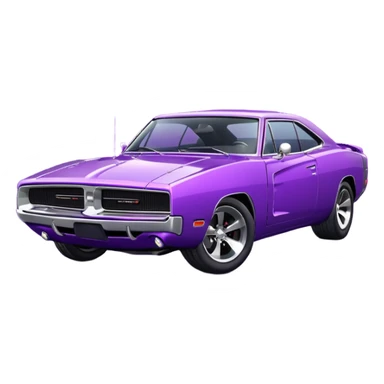 Dodge Charger Purple sticker