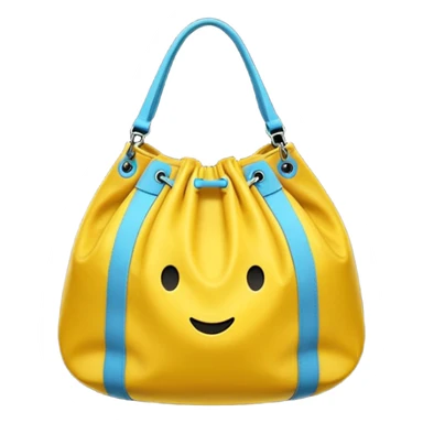 sac de sport jaune sans motif sticker