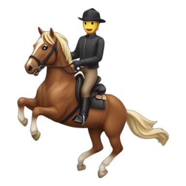 Horse with a Rider sticker