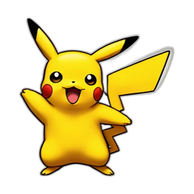 Pikachu qui tient la flamme olympique sticker