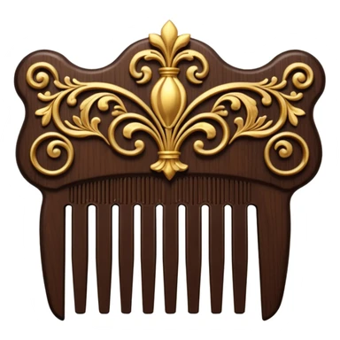dark brown royal comb sticker