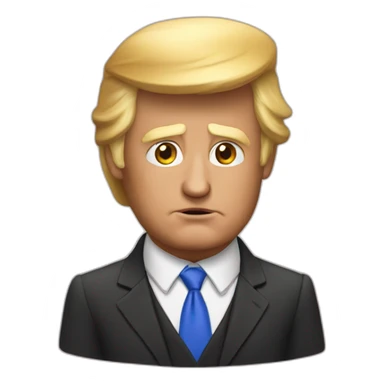 trump sur un ourse sticker