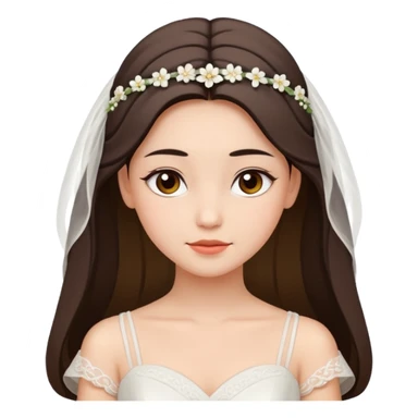 noiva zen, expressão calma e relaxada sticker