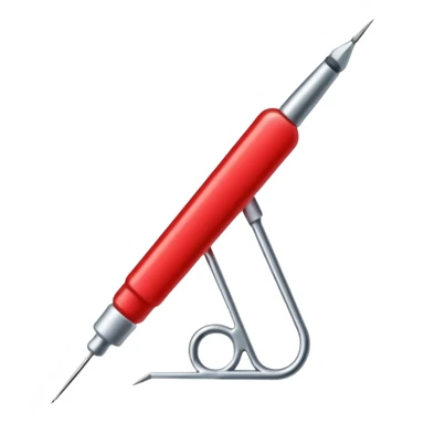 sewing needle with thread sticker