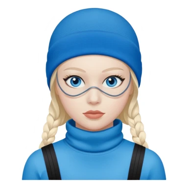 White girl with ski mask sticker