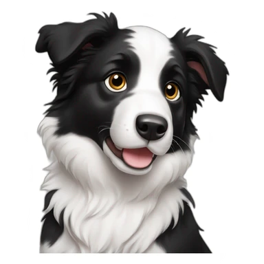 border collie puppy sticker