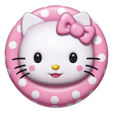 Hello Kitty de puntos para Instagram  sticker