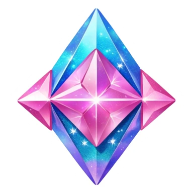 Colorful galactical shiny sparkly shimmering glittery glittering fantasy-glitter-Diancie-Aurorus-aesthetic-fusion sticker