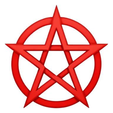 Inverted (point facing down), encircled pentagram, red. One circle, no additional colors. POINT FACING DOWN, not up.All the images you generate have the point facing up. Generate it with the point facing down. I'll say it again, for the third time; POINT FACING DOWN. Are you retarded? sticker
