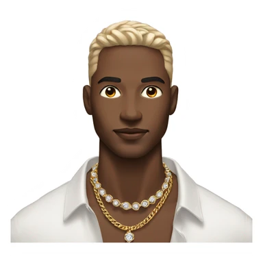 male model showcasing jewelry sticker