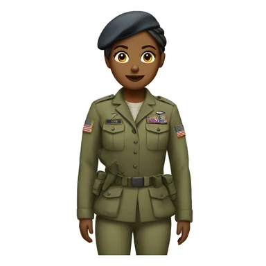 army girl sticker