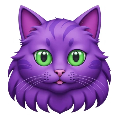 el gato gigante morado de poppy 3 sticker