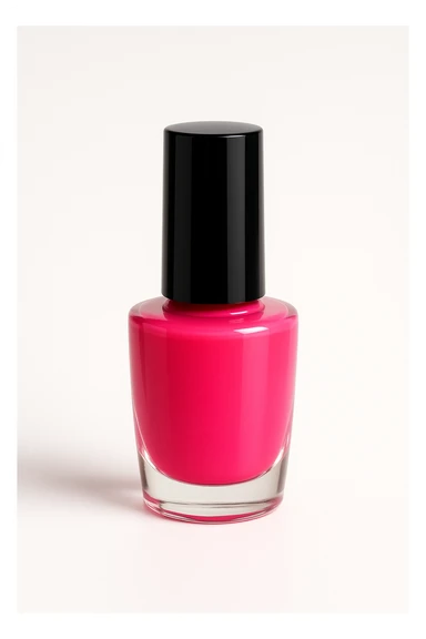 pink nail polish bottle sticker