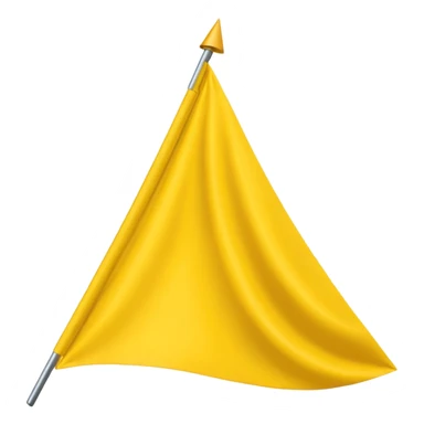 Make a yellow colour triangular flag emoji sticker