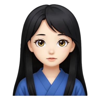 Japanese anime girl sticker