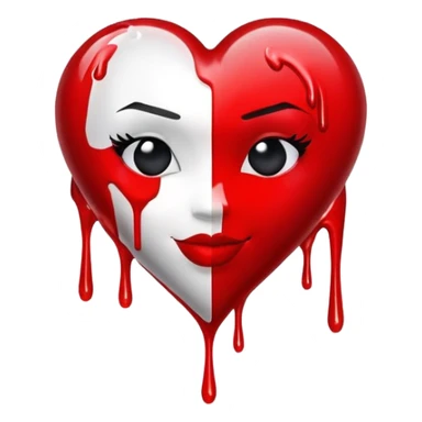 Harley Quinn heart sticker