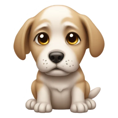 Sad puppy sticker