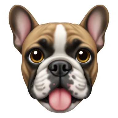 Black french bulldog sticker