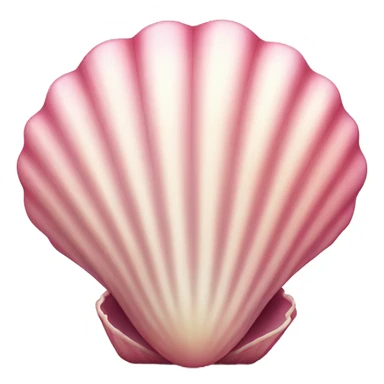 Pink seashell sticker