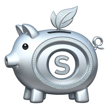 glitter white symbol bank sticker