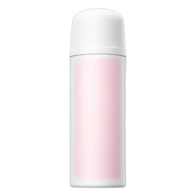 light pink spray deodorant with a white cap sticker
