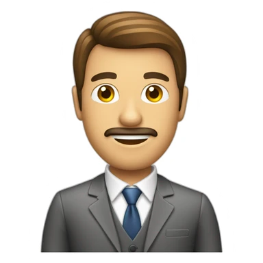 hombre de traje y una computadora sticker