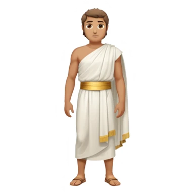 ancient greek man full length no weapons sticker