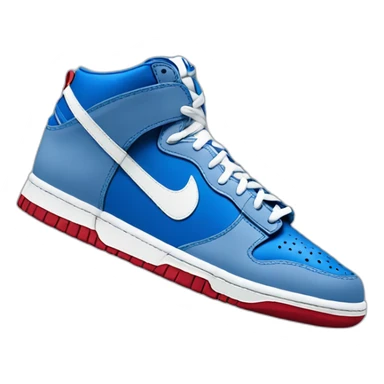 nike dunk high blue university sticker