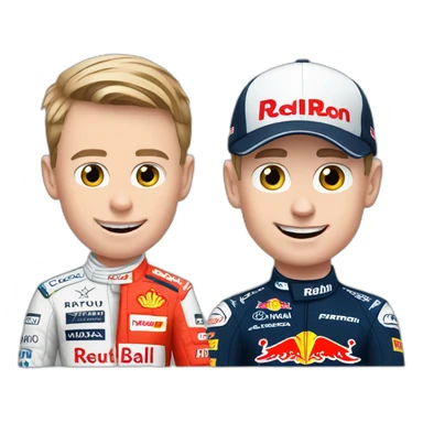 Putin and max verstappen in formula 1 sticker