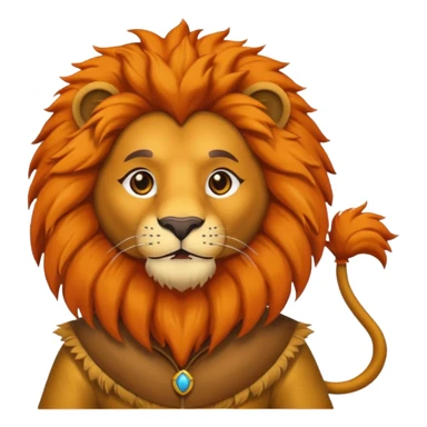 man in lion  costume  sticker