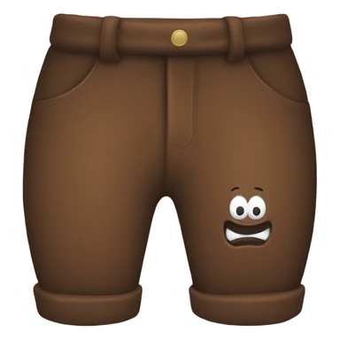 Poop emoji and pants  sticker