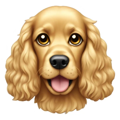 Yellow cocker spaniel sticker