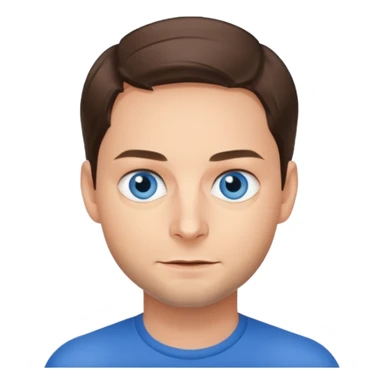 Tobey Maguire with blue eyes sticker